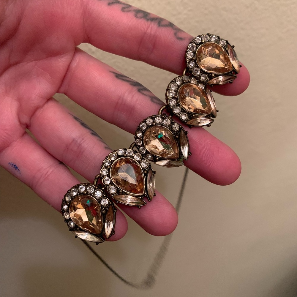 Amber gem necklace